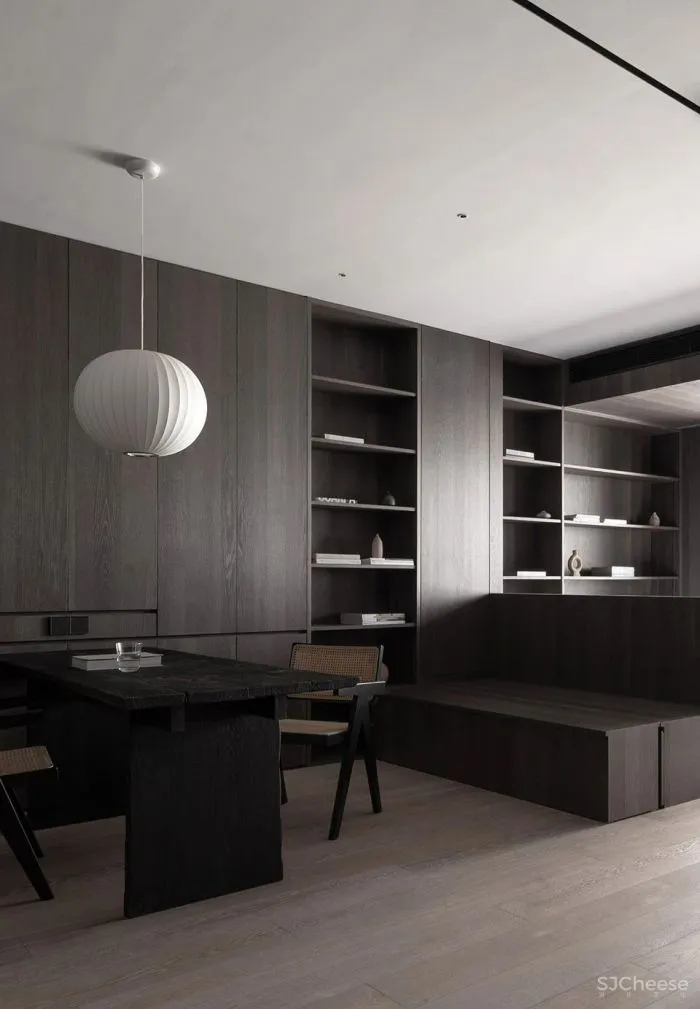 新作 塑造幽暗静谧的沉浸式住宅 一间静室 一点设计