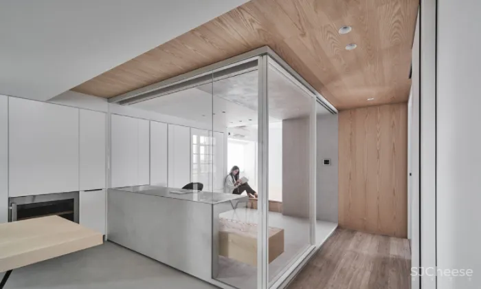 拒绝循规蹈矩,从三室改一室,这个100平米的住宅被改的十分有趣