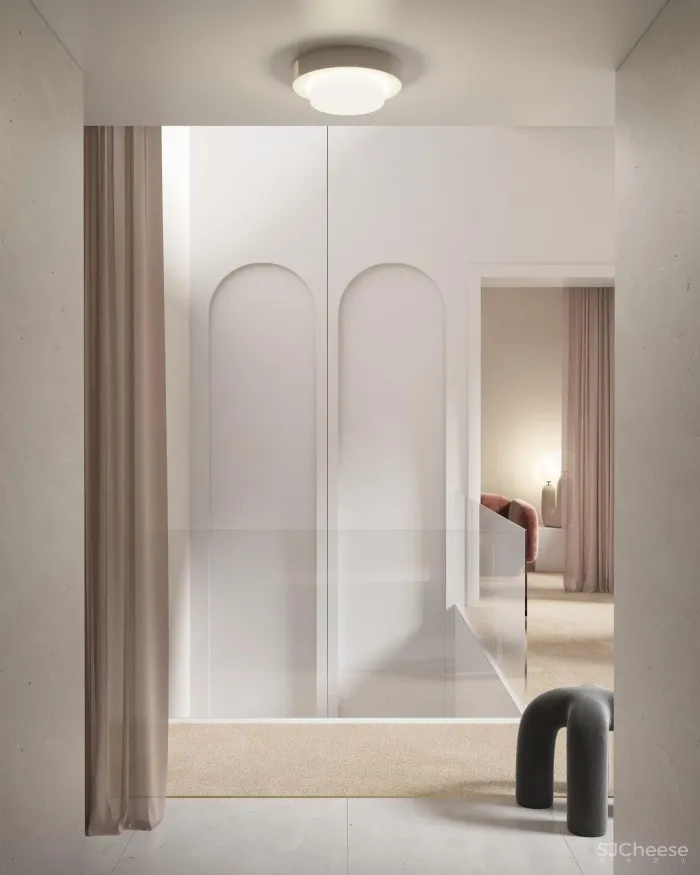 95后小哥做的效果图,同色系更适合极简风