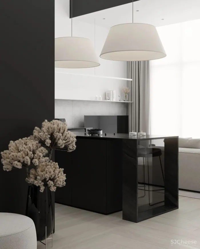 简约风 LOFT,完美演绎黑白调的空间美学