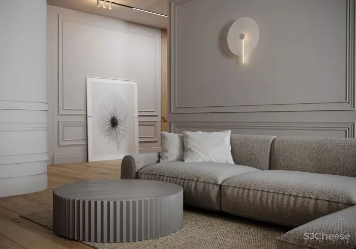 水泥漆、石膏线、大理石、玻璃,现代风格的多重演绎!