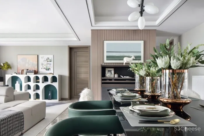 生活的自然都市诗歌,合肥翡翠天际166户型样板间 / 羽果设计