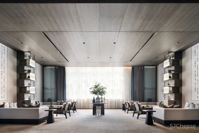 以《千里江山图》为灵感,打造生活与美学并存的空间。