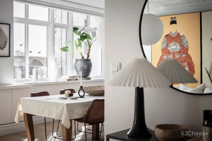 北欧混搭中国风,瑞典87㎡闺蜜同租公寓!