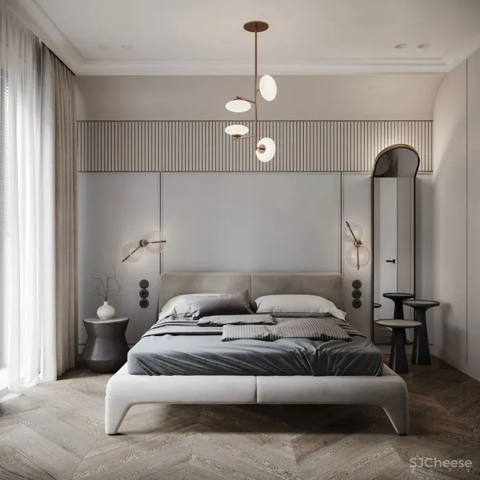 105㎡ 三居室，简约＋轻奢，最有范的设计格调