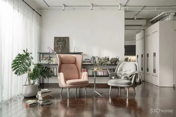 白色系简约时尚单身公寓