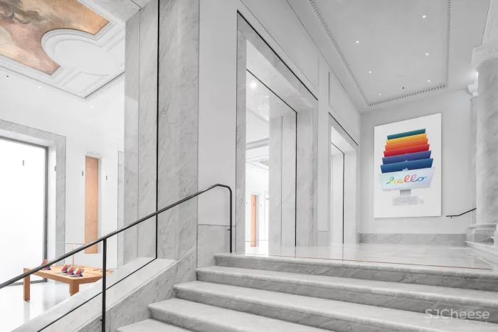 苹果最新旗舰店开幕!Foster Partners 爆改百年宫殿,刷新零售空间逼格