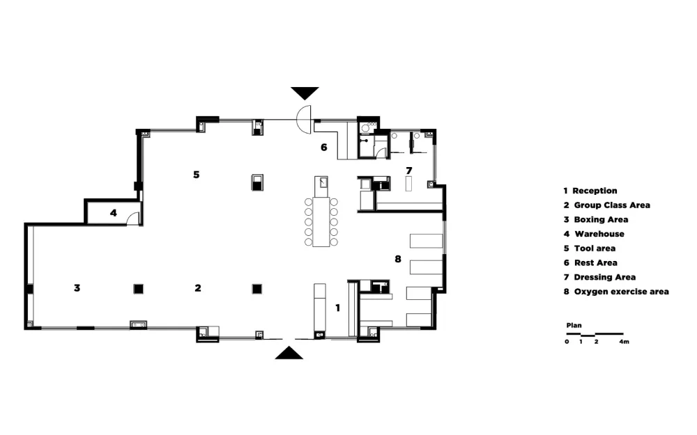 多维线条打造健身空间新体验