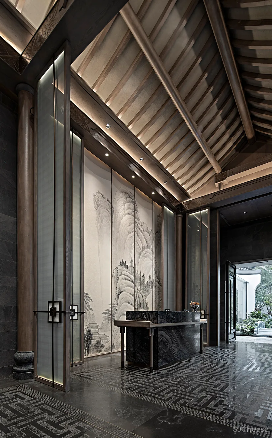 吴文粒新作 丨 800㎡闲庭深院,极致东方,重现百年古宅风华!