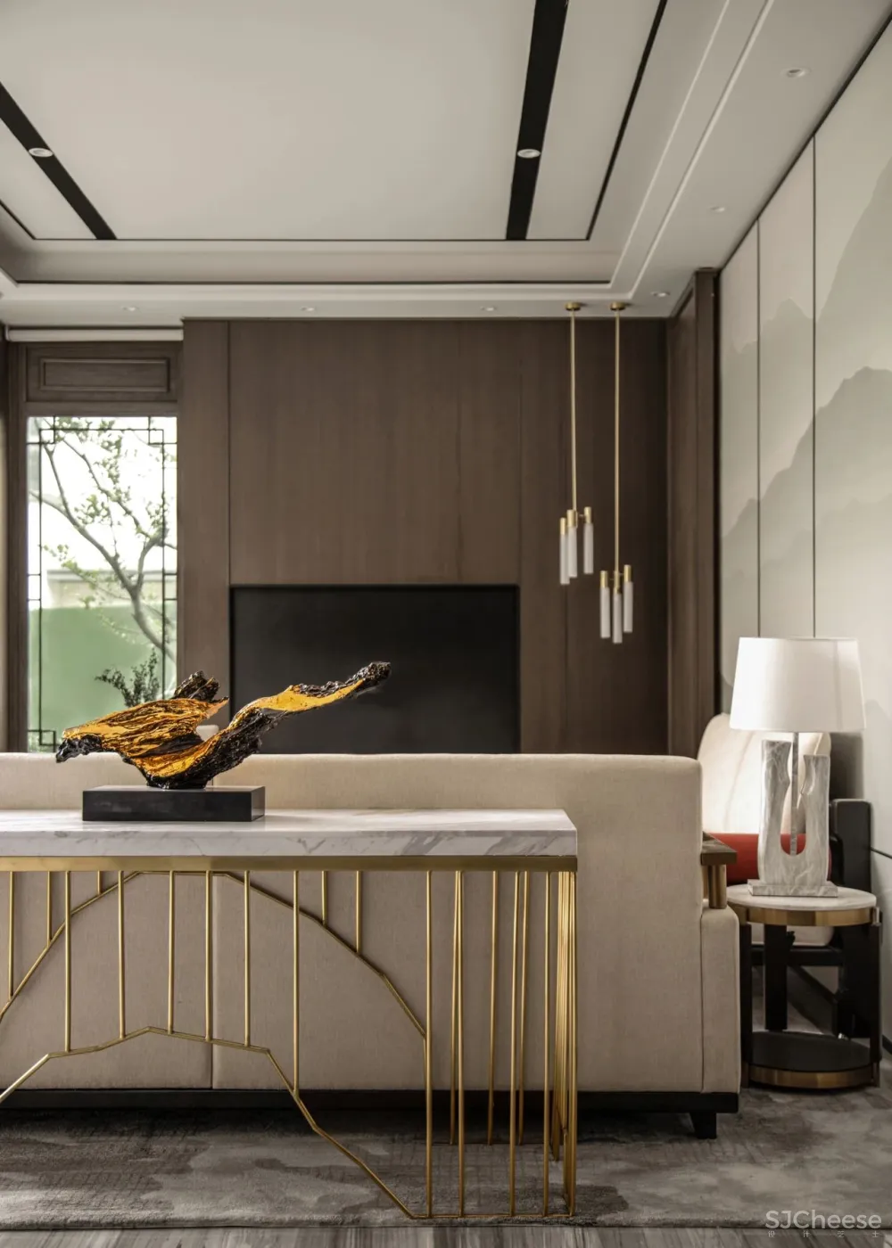 新作|前海人寿×LB凌奔设计:惠州合院,210㎡简约复式山居美墅