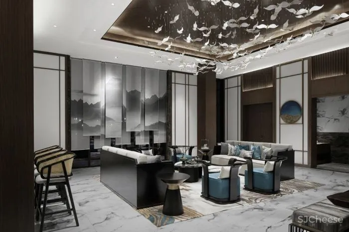 气韵相合,平衡而有序的东方意境空间│米洛映象