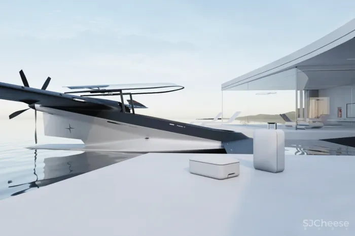 极星新出概念设计,海上别墅配飞机,未来隐世豪宅的样子