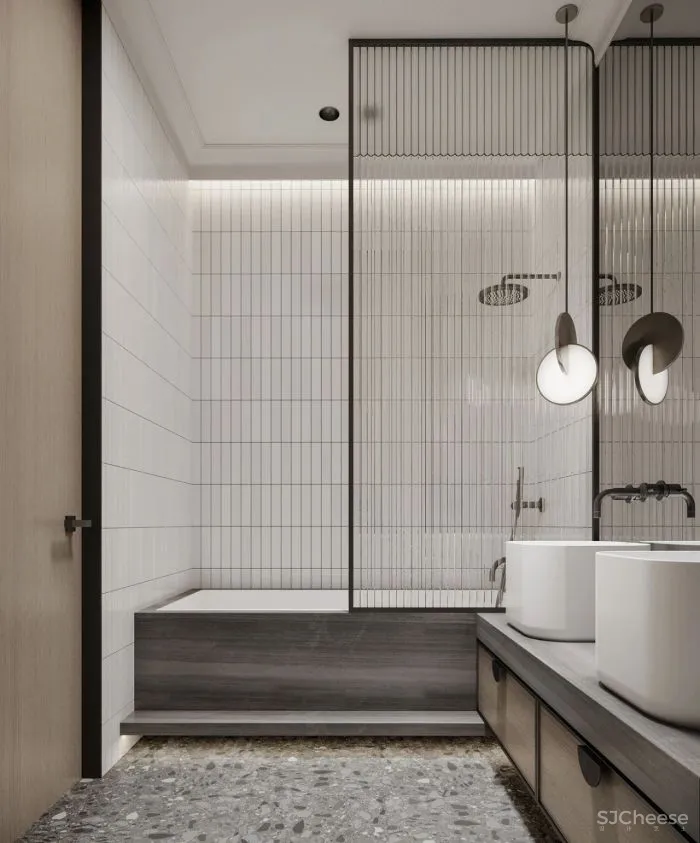 105㎡ 三居室，简约＋轻奢，最有范的设计格调