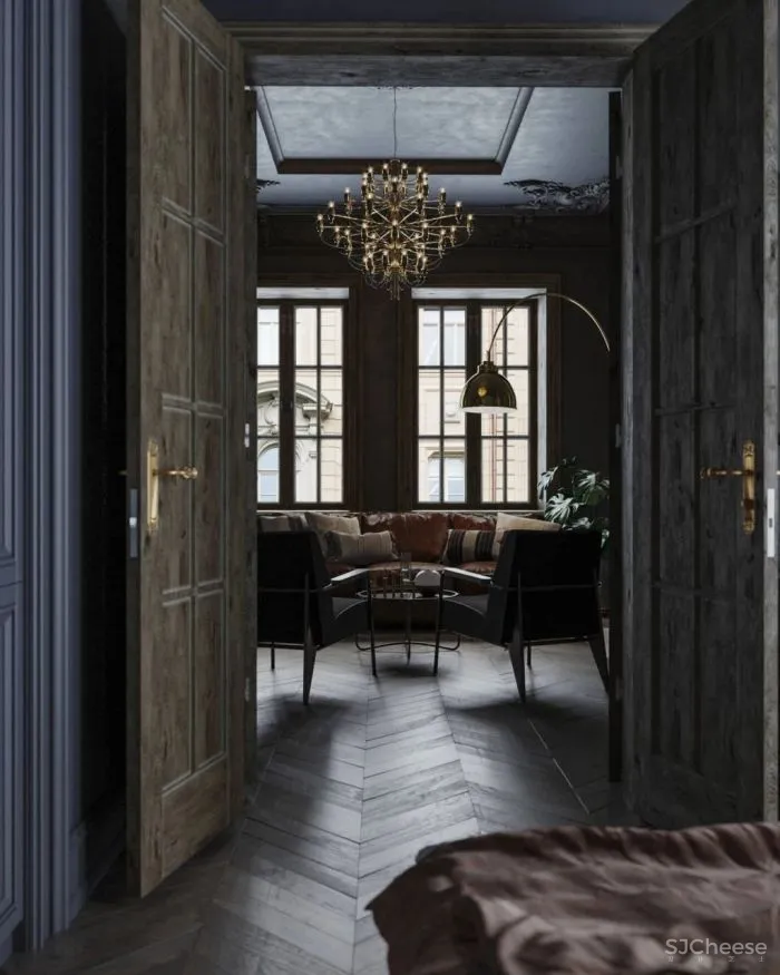 129㎡一居室,古典与现代的气氛,好迷人!