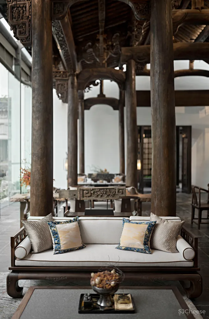 吴文粒新作 丨 800㎡闲庭深院,极致东方,重现百年古宅风华!