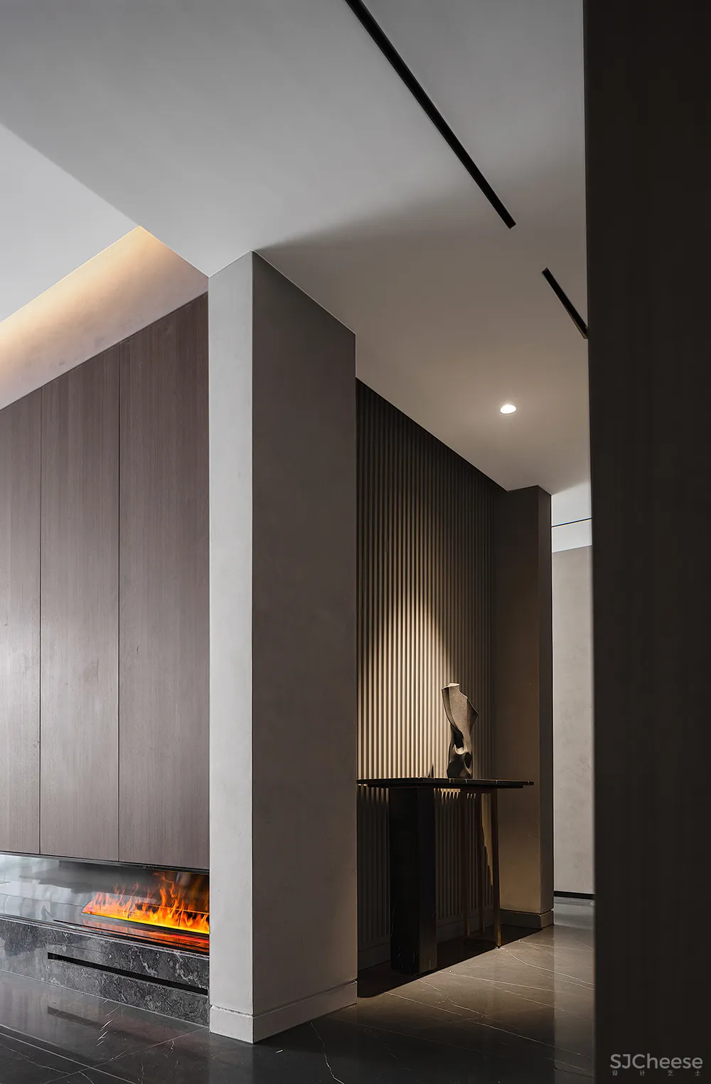 新作丨 夏承龙:240㎡极简私宅,克制而热烈!