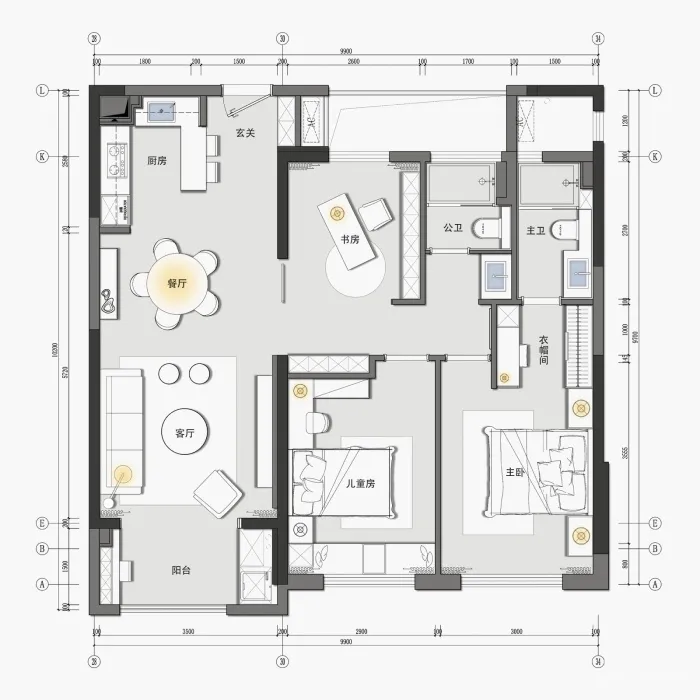 福州·紫金轩样板间 | JKD 案例