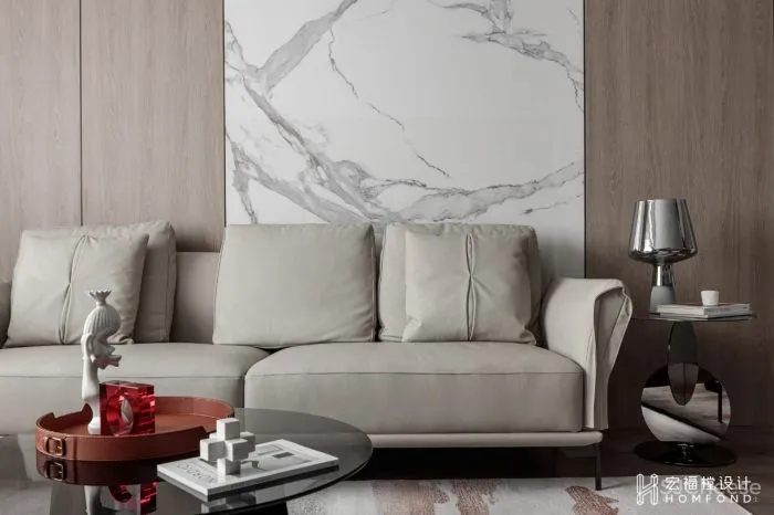 120㎡现代空间,高密度生活下的舒缓居所 宏福樘设计