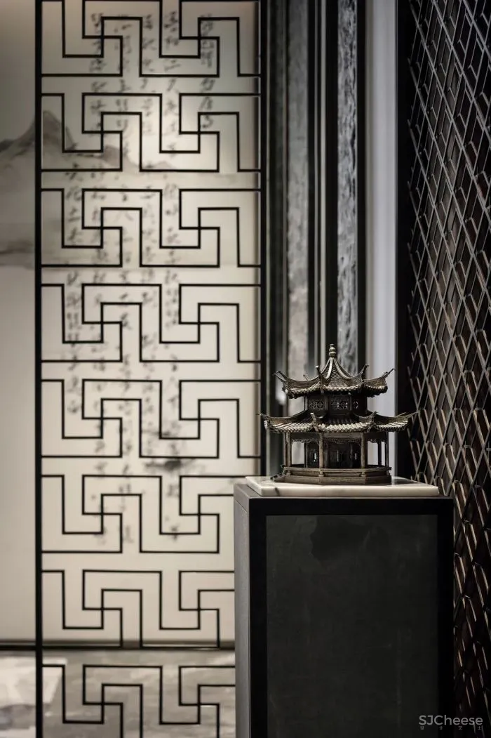 以《千里江山图》为灵感,打造生活与美学并存的空间。