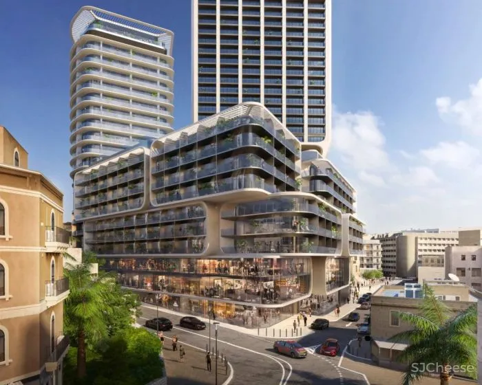 扎哈事务所新作，扭曲的外立面分隔公寓和酒店，独树一帜的「分层」设计！