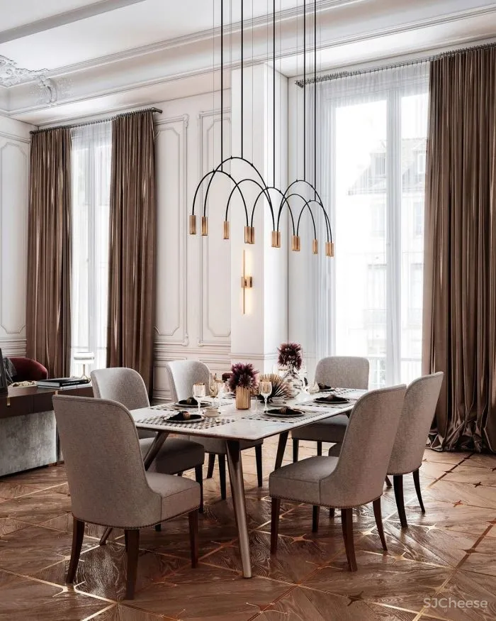 129㎡一居室,古典与现代的气氛,好迷人!