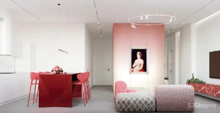 热烈红爱意满满的家