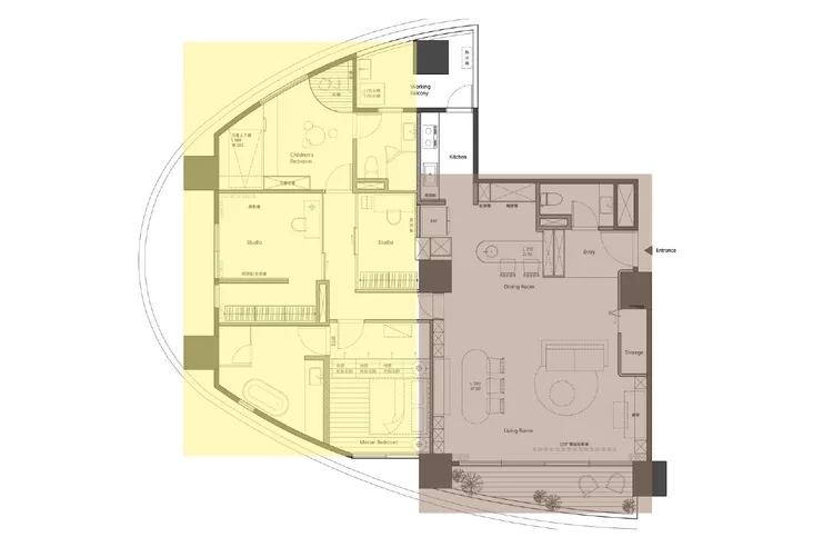 子弹头户型的完美逆袭，超强私领域打造，让家更“好玩”！