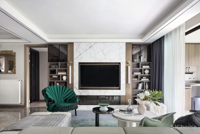 生活的自然都市诗歌,合肥翡翠天际166户型样板间 / 羽果设计