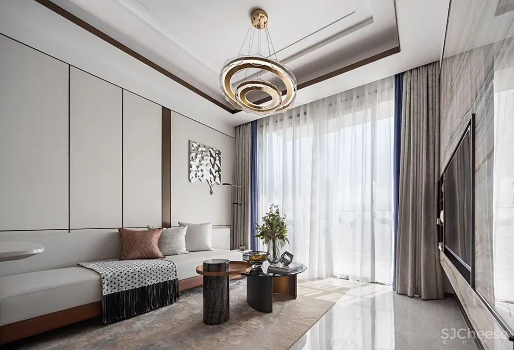 EHOO易虎设计 | 北海彰泰白鹭湾叠墅上叠样板间