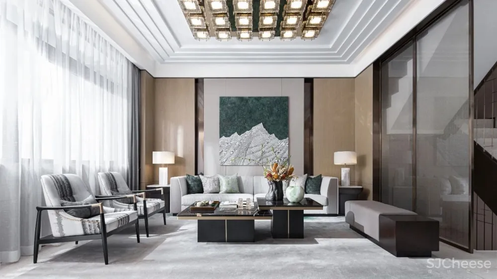 莫兰迪色调，诠释东方禅意 现代美学 YORO御融设计