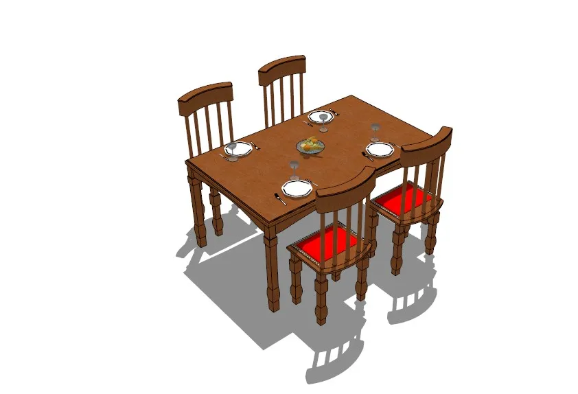 餐桌SU模型餐厅设计餐桌草图大师模型sketchup-45个-SKP格式-204M