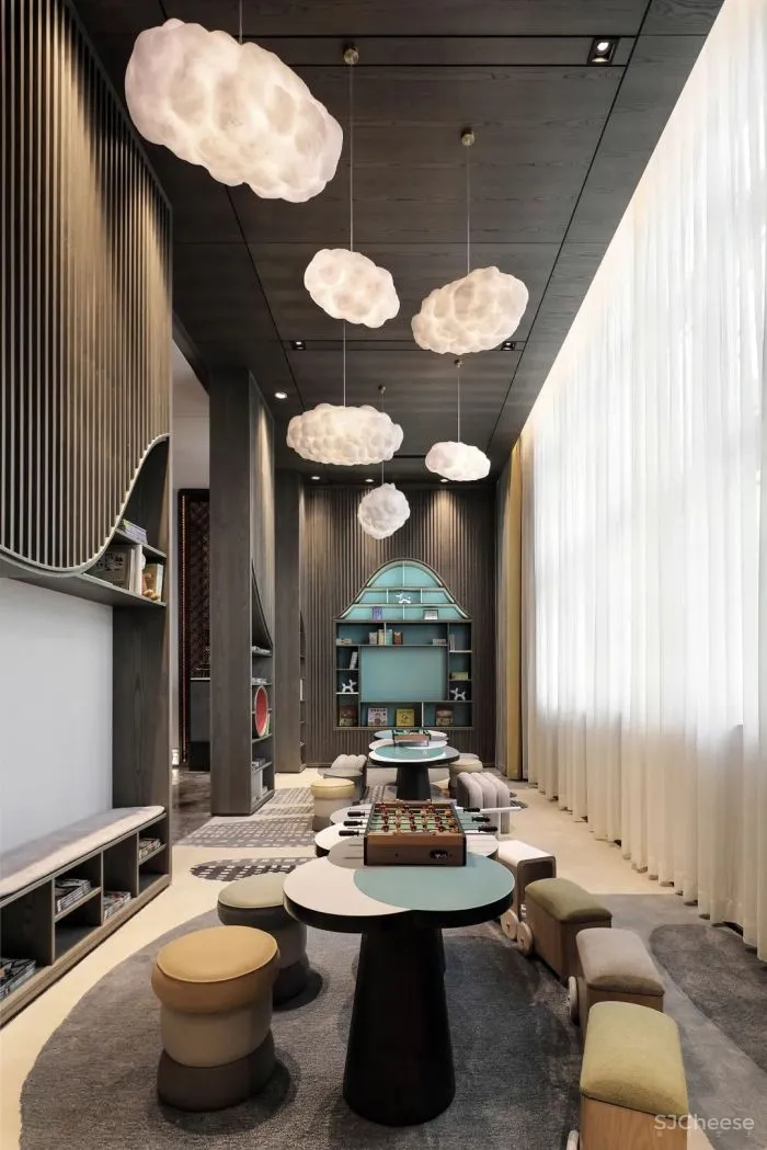 以《千里江山图》为灵感,打造生活与美学并存的空间。