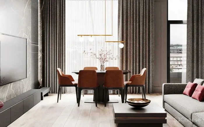 热烈红爱意满满的家