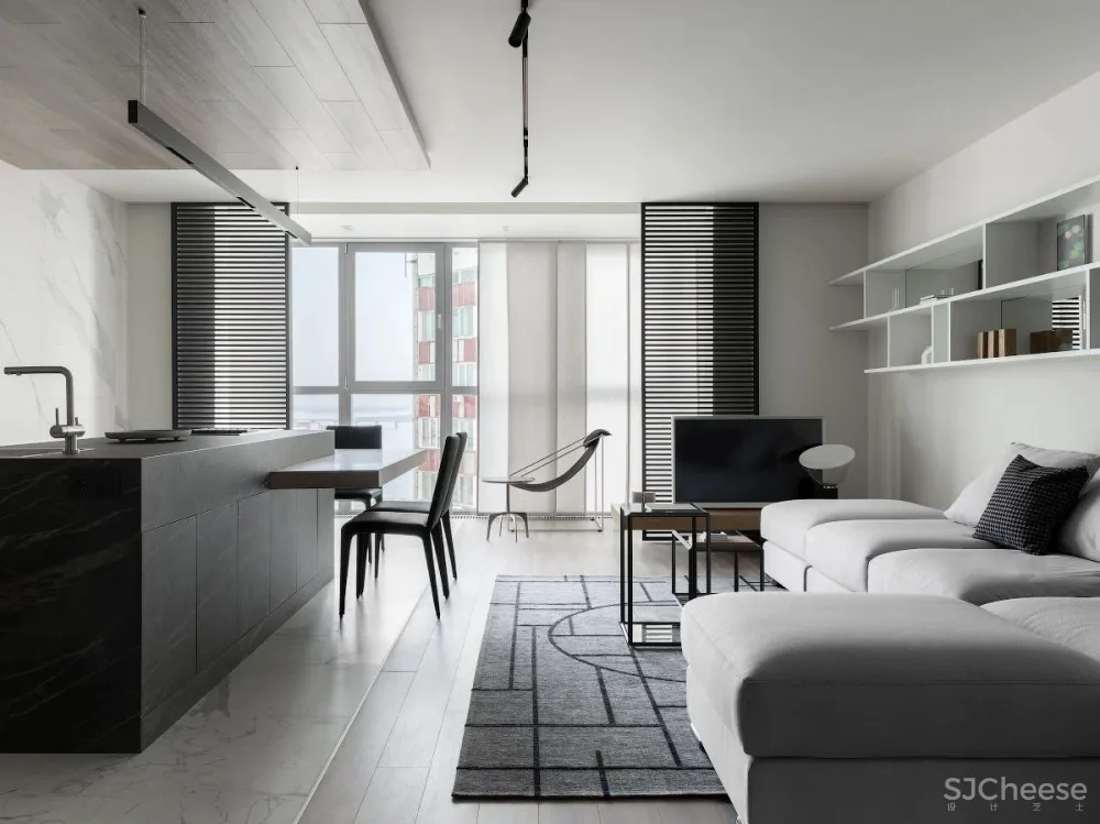 QUADRUM STUDIO │ 现代极简的功能住宅,NN_Flat