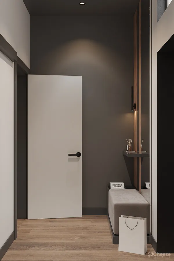 三居室复式住宅,墙这样刷清新又显格调!