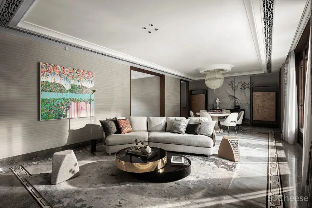 新作丨 尚层设计:600㎡园林豪宅,江南生活的诗意画境