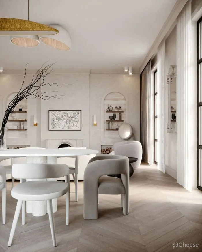 115㎡法式极简公寓,真走心!