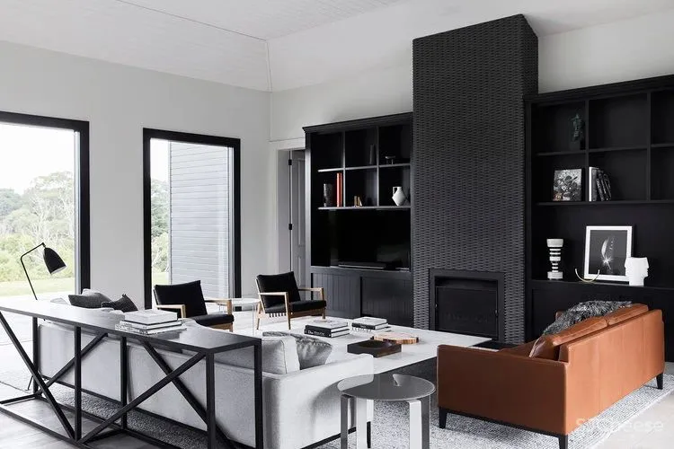 经典黑白的独栋别墅，让家沉淀时光的优雅！