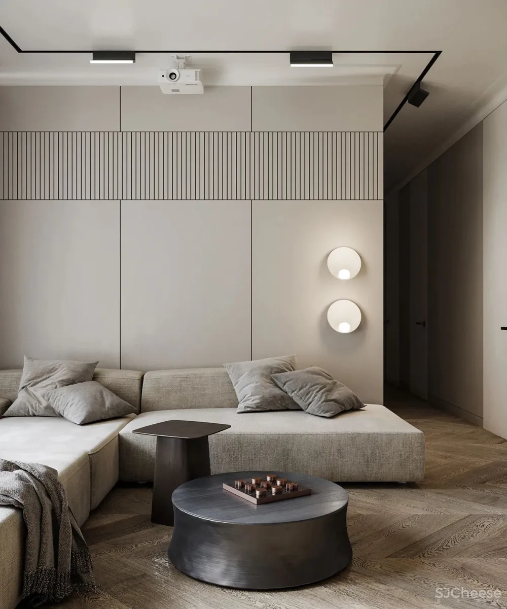 105㎡ 三居室，简约＋轻奢，最有范的设计格调