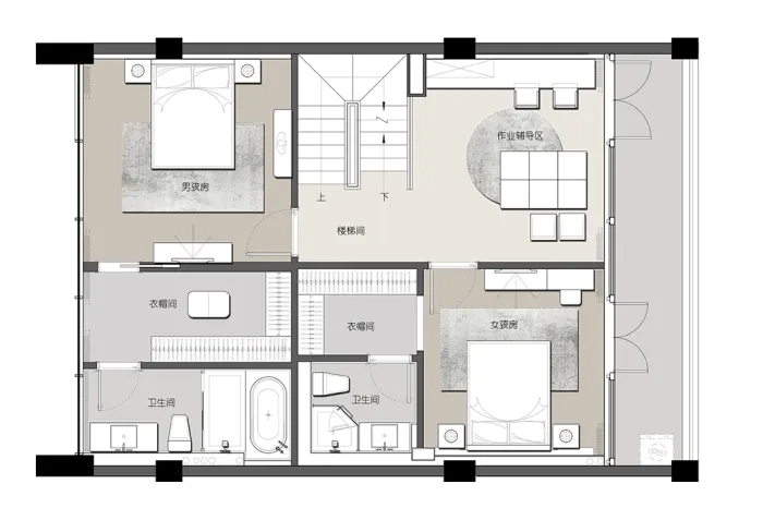 新作丨 王五平:330㎡简洁别墅,优雅白 · 沉静的空间艺术!