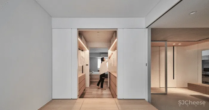 拒绝循规蹈矩,从三室改一室,这个100平米的住宅被改的十分有趣