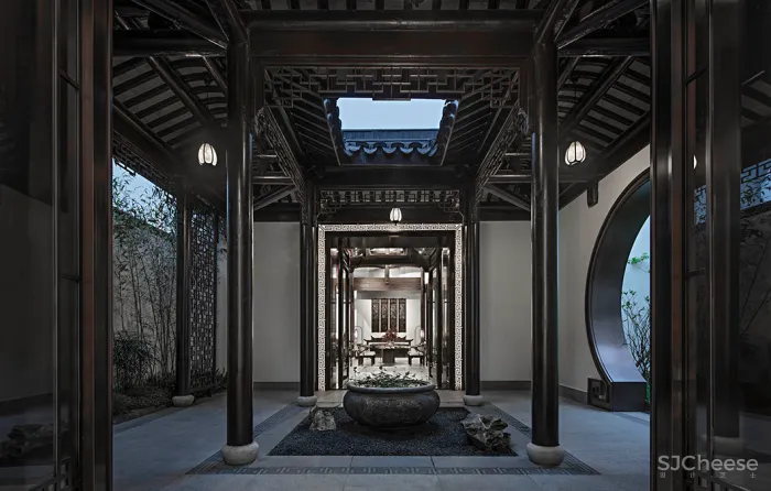 吴文粒新作 丨 800㎡闲庭深院,极致东方,重现百年古宅风华!