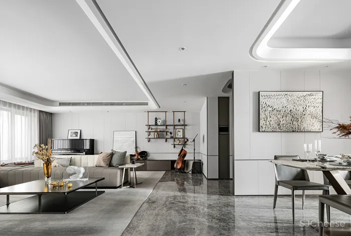 新作丨 SHD山禾设计:180㎡简约大平层,风雅气度,豪宅生活!