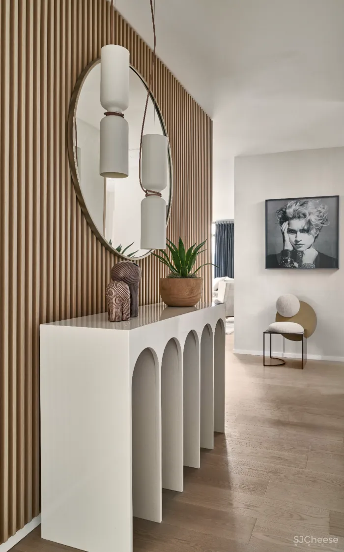 充满线条感的木饰面墙,耐看率 100%!