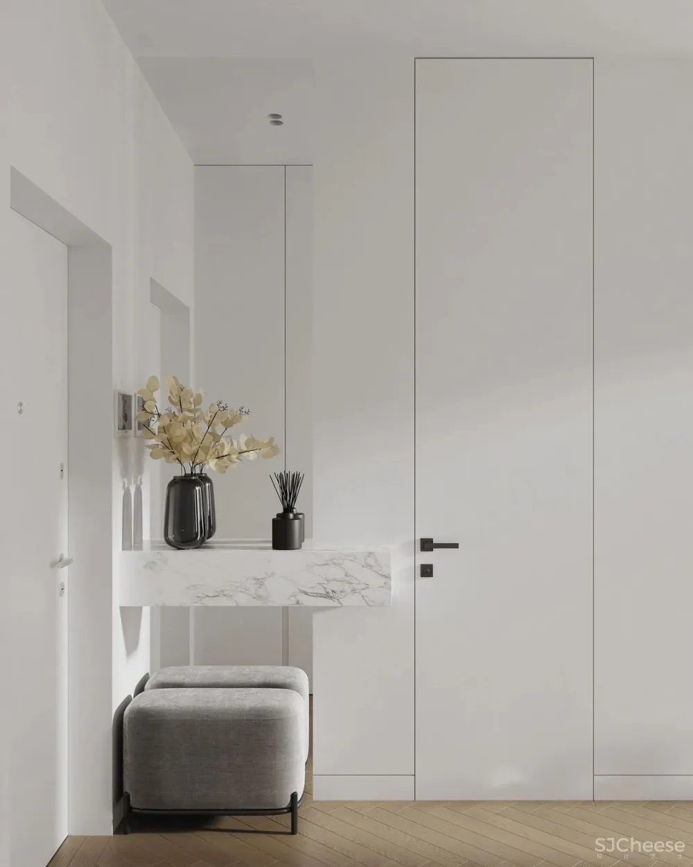 一居室的公寓,这样设计 1㎡ 都不浪费还显格调