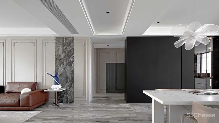 杭州尔间设计丨相半一个幸福的四口之家