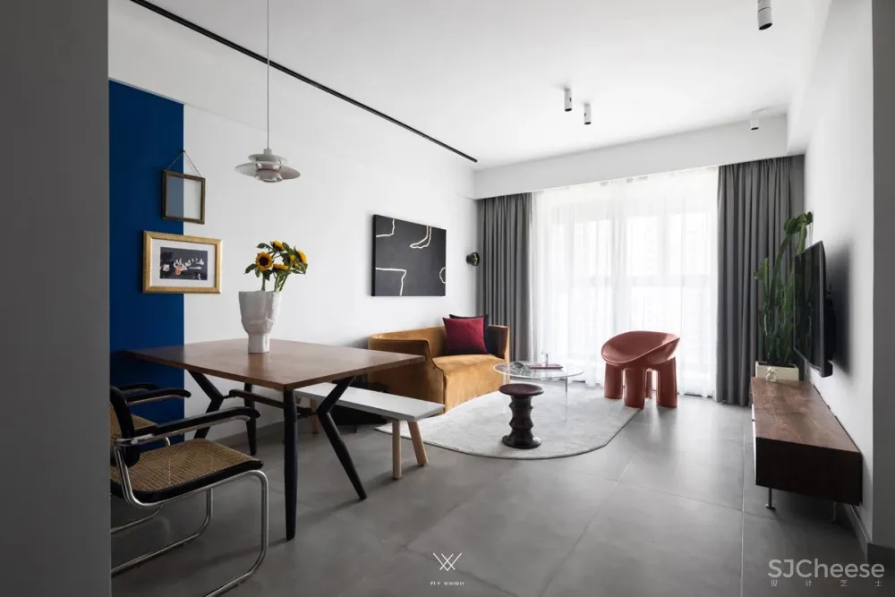 89㎡现代北欧,极简大方的设计,营造清新优雅的舒适