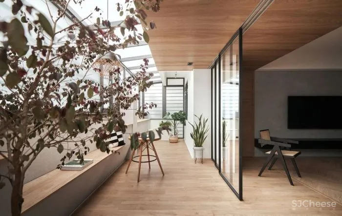 一座光与绿植相依的城市別苑,一座孩童与植物共生,学习感知四季转移的小苑