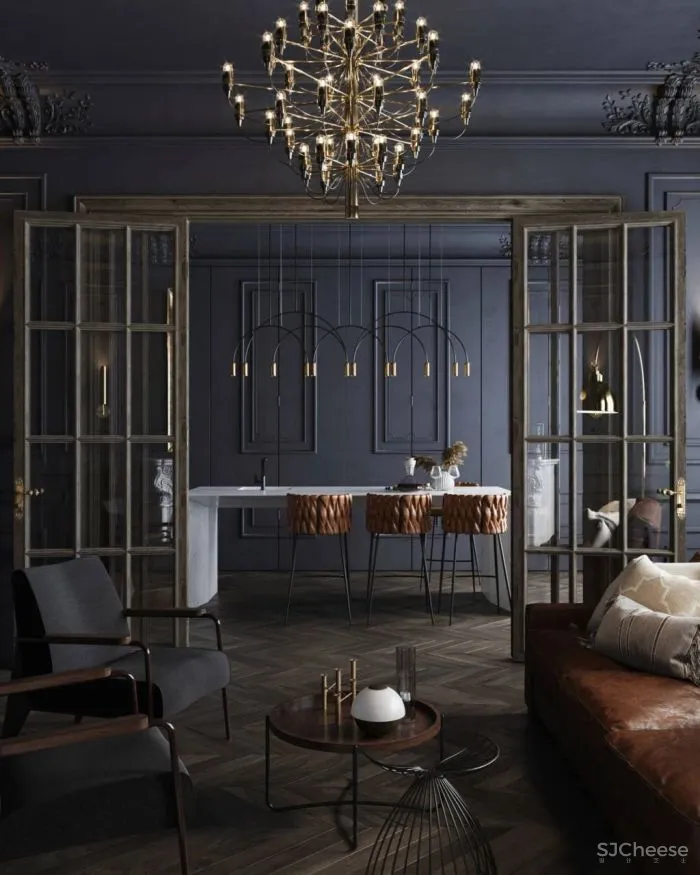 129㎡一居室,古典与现代的气氛,好迷人!