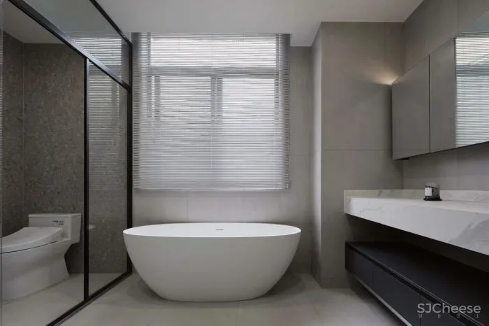 205㎡ 三居室,客厅墙面这样做拼接,好看又个性!